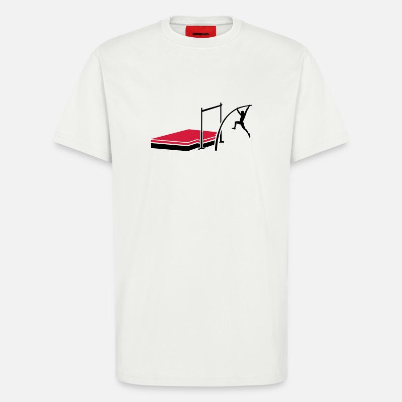 Stabhochsprung - T-Shirt - made by SPREAD - OFF WHITE