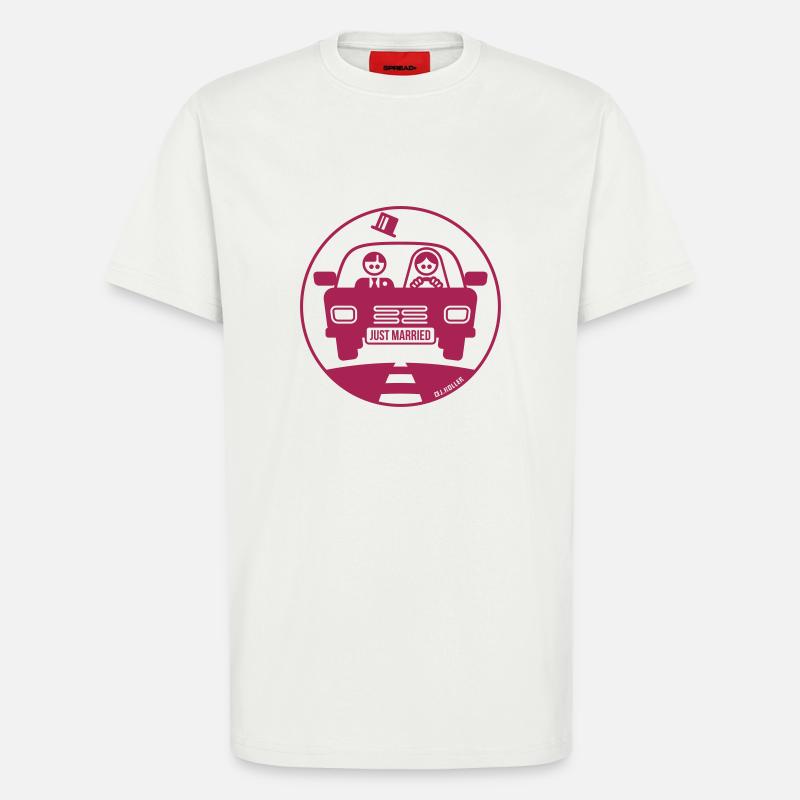 Just Married – Flitterwochen (1C) - T-Shirt - made by SPREAD - OFF WHITE