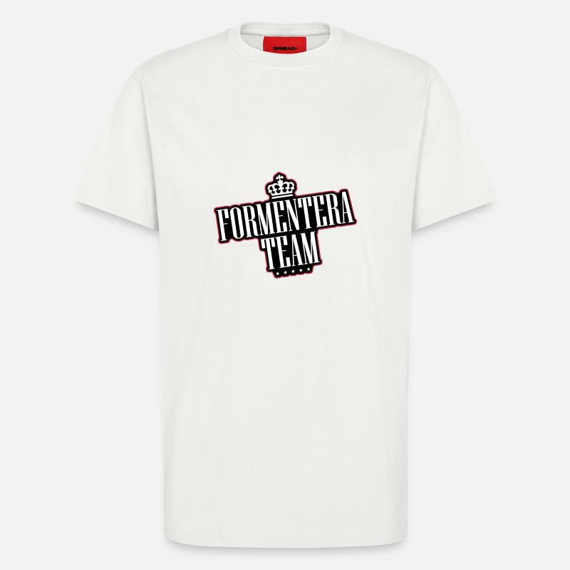 L’équipe Formentera - T-shirt bio décontracté fabriqué en UE - OFF WHITE