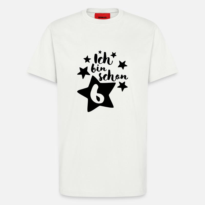 Ich bin schon Sechs! - T-Shirt - made by SPREAD - OFF WHITE