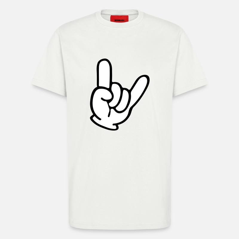 hand comic party - T-Shirt - made by SPREAD - OFF WHITE