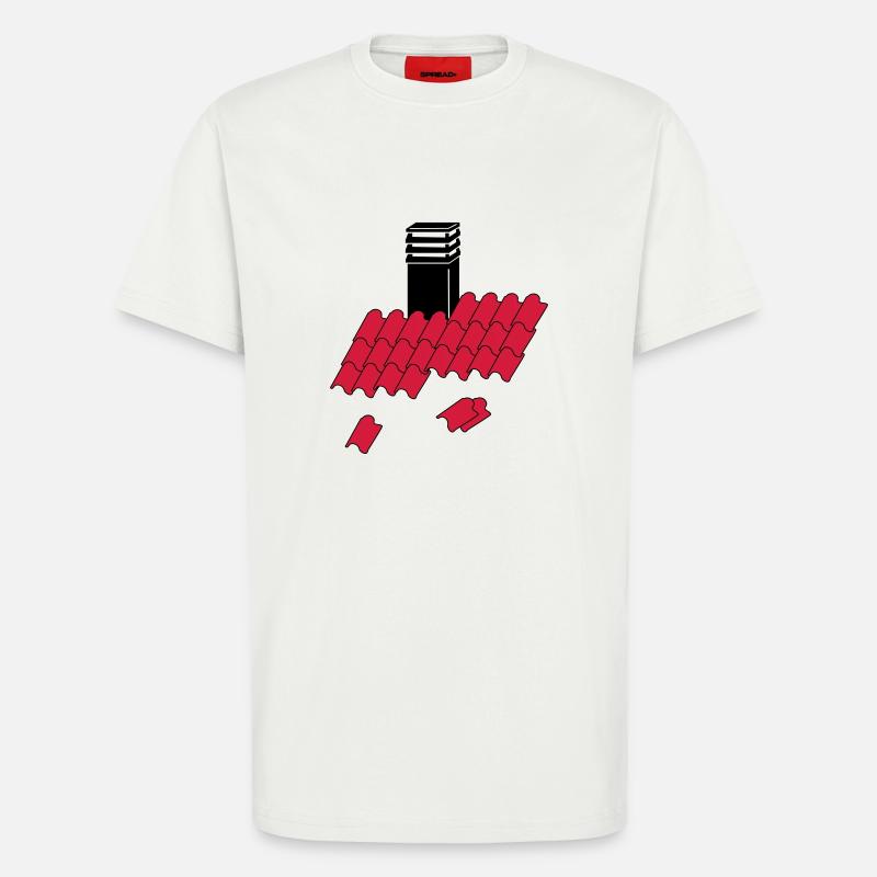 Überdachung _chimney_c1 - T-Shirt - made by SPREAD - OFF WHITE