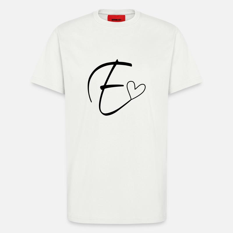 Buchstabe E Buchstabe-E Kalligrafie - T-Shirt - made by SPREAD - OFF WHITE