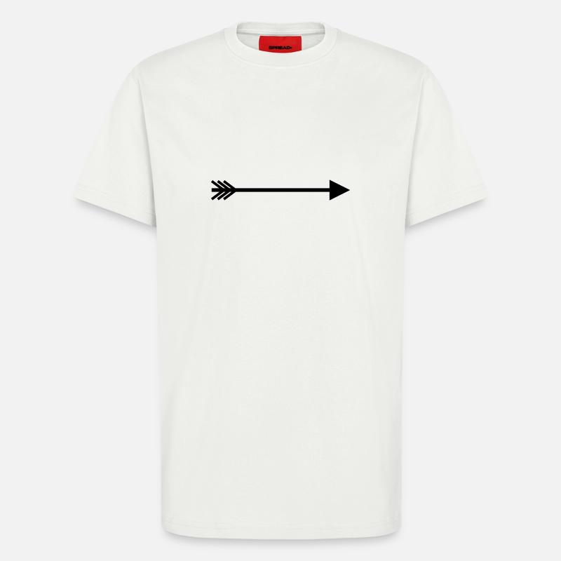 Pfeil rechts - T-Shirt - made by SPREAD - OFF WHITE