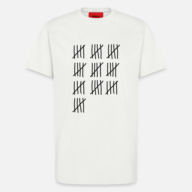 50e anniversaire - T-shirt bio décontracté fabriqué en UE - OFF WHITE