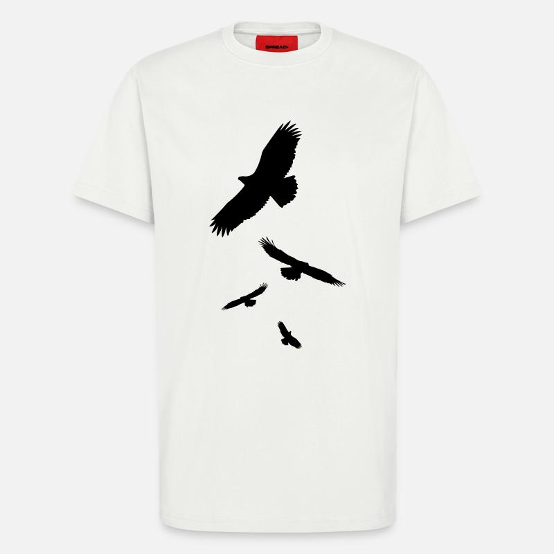 Crows - T-Shirt - made by SPREAD - OFF WHITE