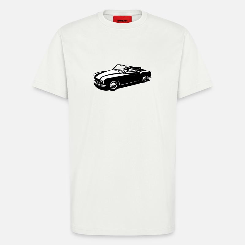 OldtimerCabrio 14 (2c) - T-Shirt - made by SPREAD - OFF WHITE