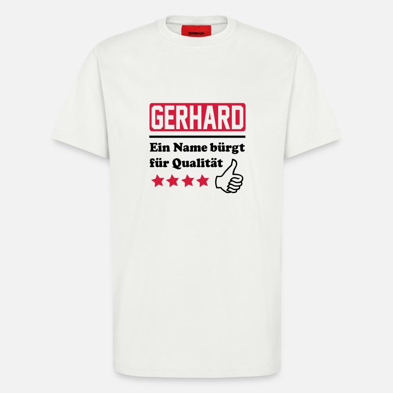 Gerhard - T-shirt bio décontracté fabriqué en UE - OFF WHITE