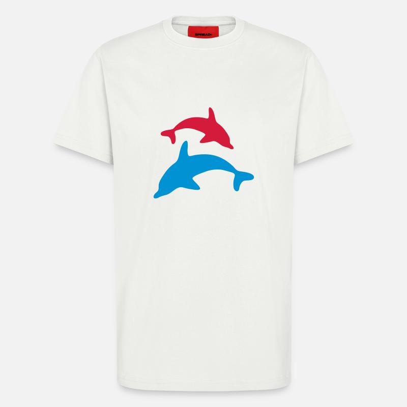 Delfin 03 - T-Shirt - made by SPREAD - OFF WHITE