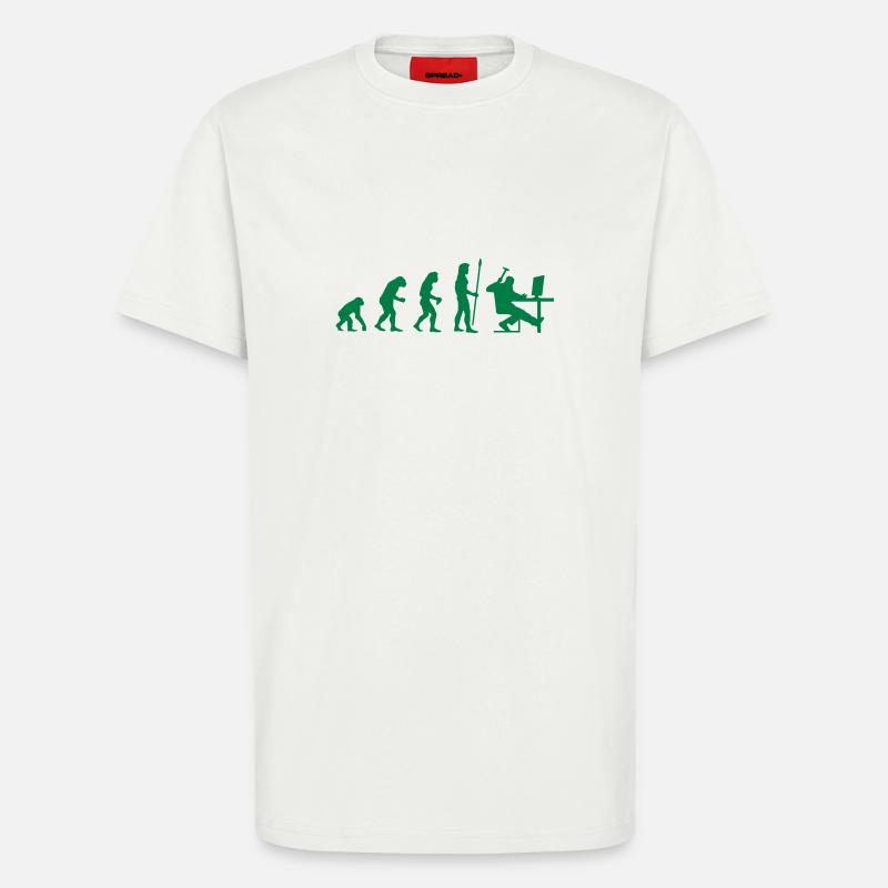 evolution_pc_1 - T-Shirt - made by SPREAD - OFF WHITE