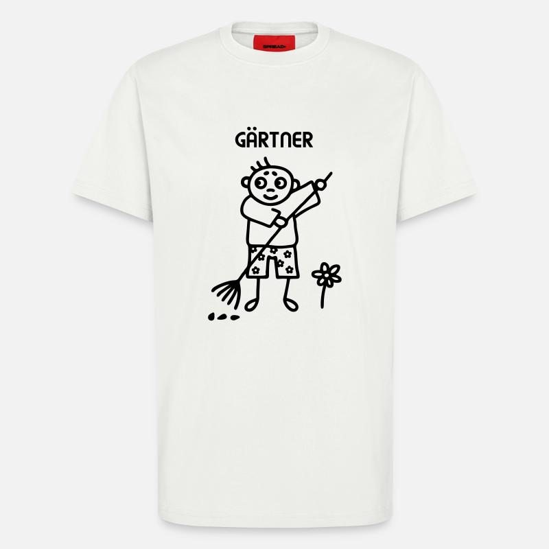 Gärtner - Gartenarbeit - T-Shirt - made by SPREAD - OFF WHITE