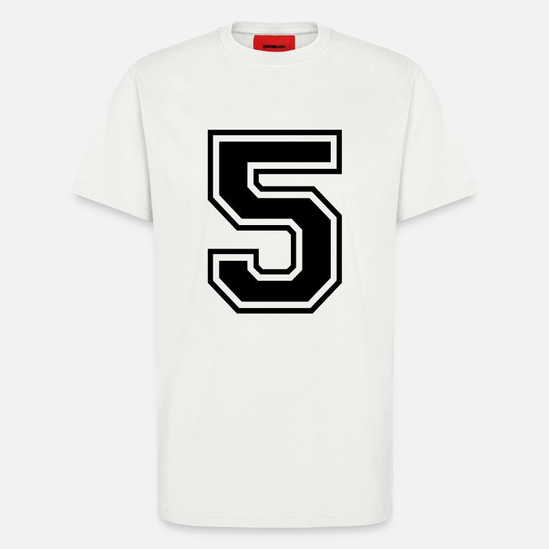Nummer 5 - T-Shirt - made by SPREAD - OFF WHITE