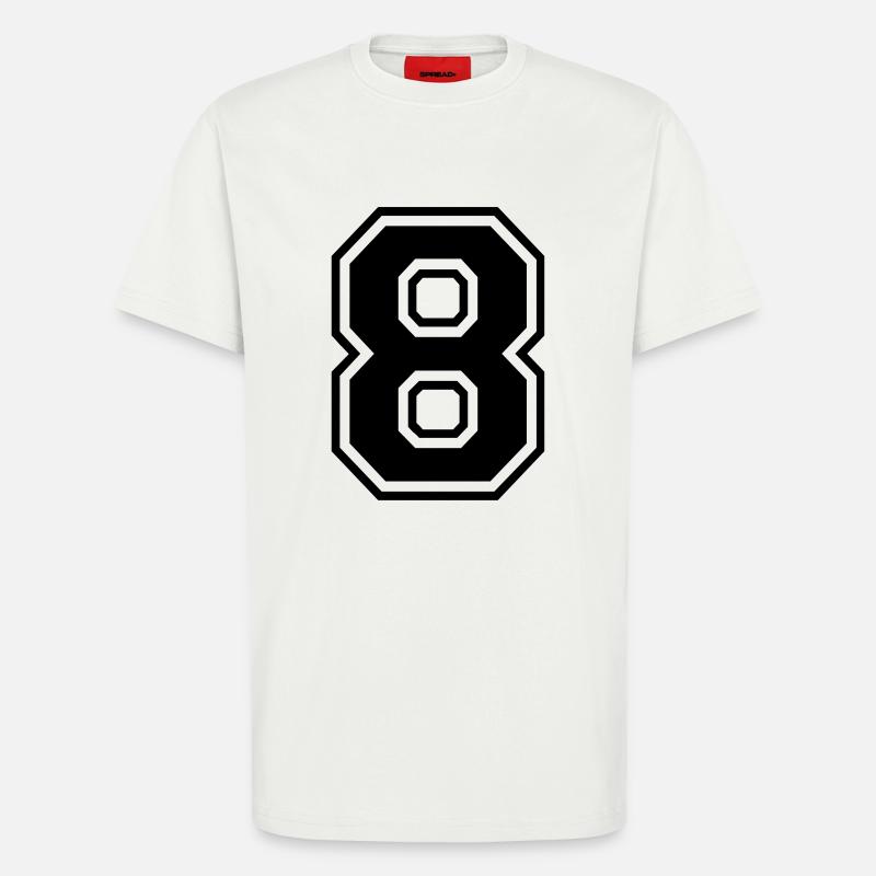 Nummer 8 - T-Shirt - made by SPREAD - OFF WHITE