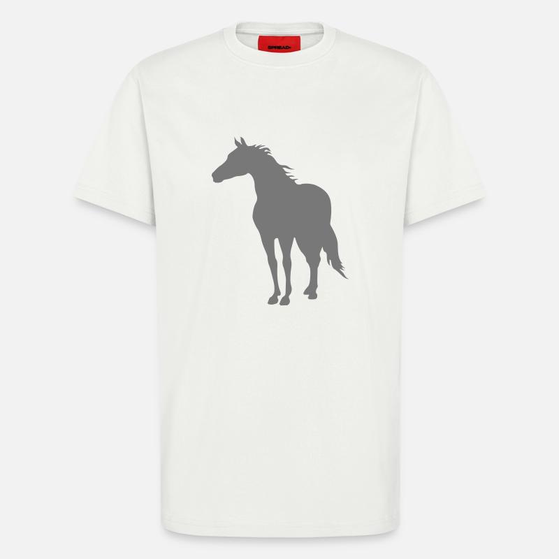 Pferde - T-Shirt - made by SPREAD - OFF WHITE