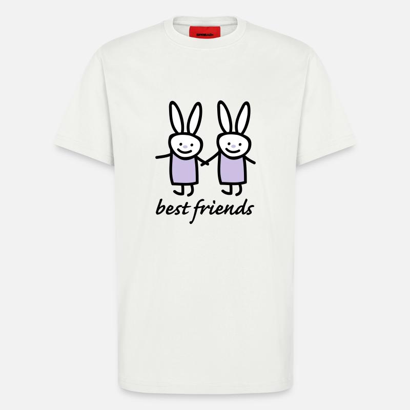 Beste Freunde Hasen - T-Shirt - made by SPREAD - OFF WHITE