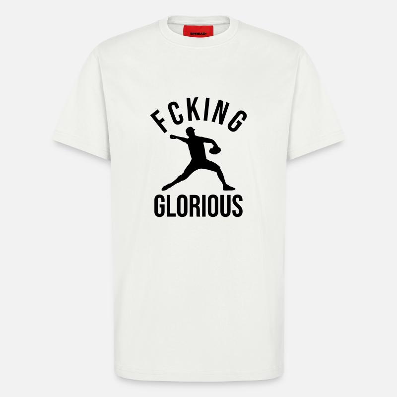 Baseball Pitcher Design Geschenk - T-Shirt - made by SPREAD - OFF WHITE