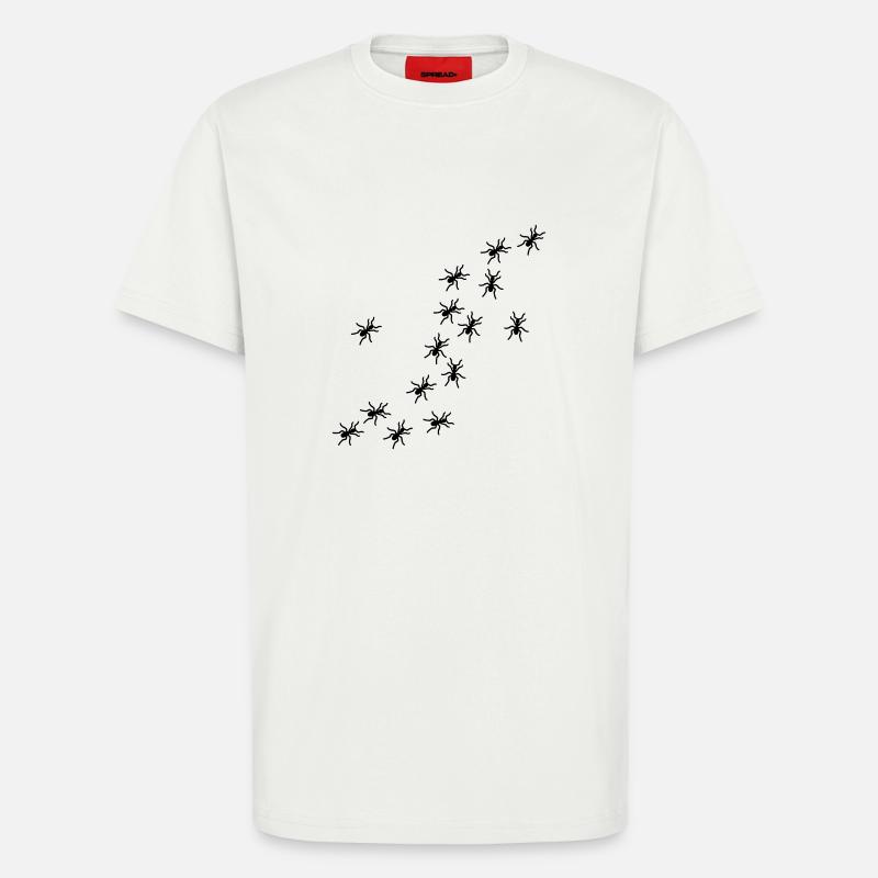 Fourmi - T-shirt bio décontracté fabriqué en UE - OFF WHITE