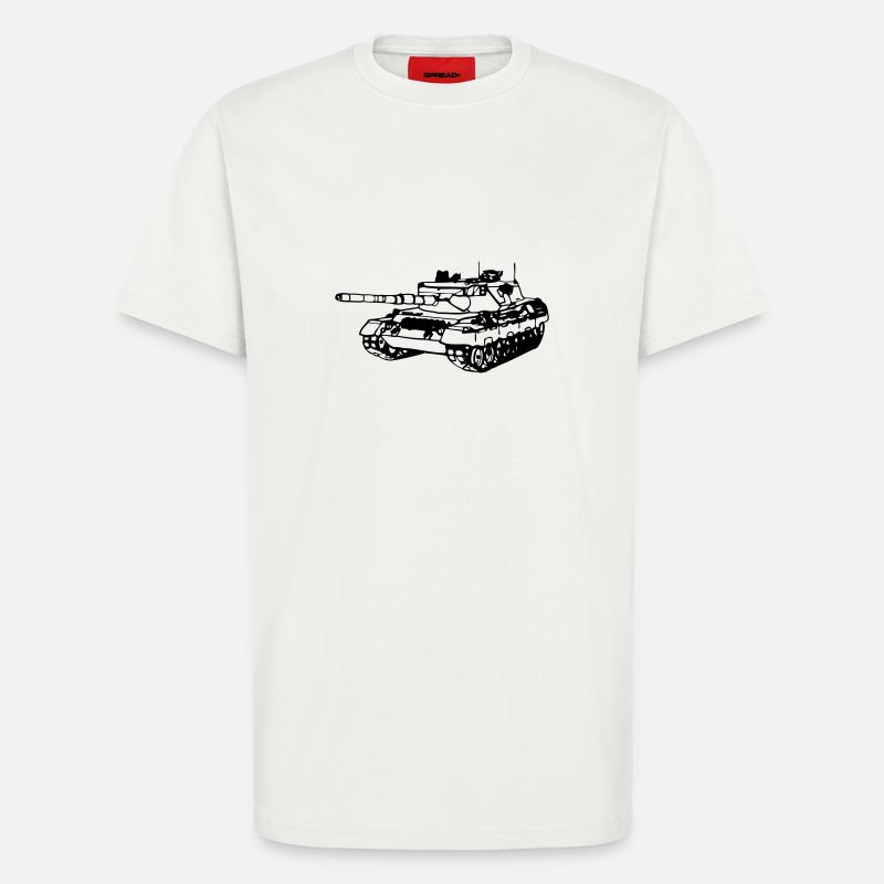 Panzer Leopard 1 - T-Shirt - made by SPREAD - OFF WHITE