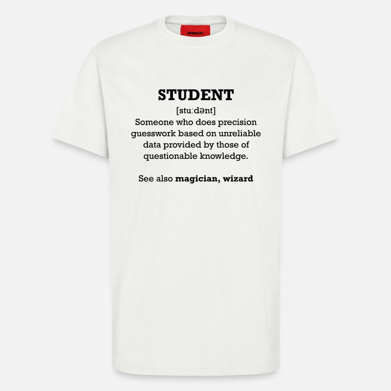 Student - wizard - T-Shirt - made by SPREAD - OFF WHITE