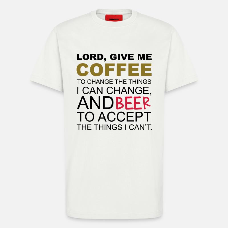 Coffee & Beer - T-Shirt - made by SPREAD - OFF WHITE