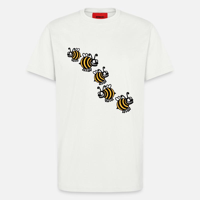 Dicke Verrückte Bienen - T-Shirt - made by SPREAD - OFF WHITE