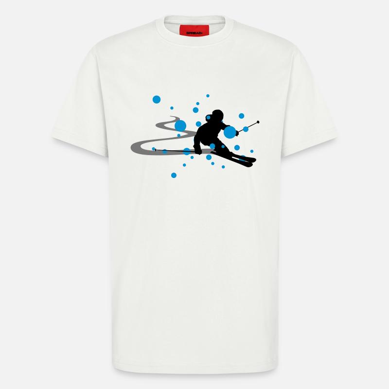 Winter - Skifahrer - T-Shirt - made by SPREAD - OFF WHITE