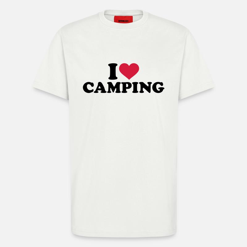I love Camping - T-Shirt - made by SPREAD - OFF WHITE
