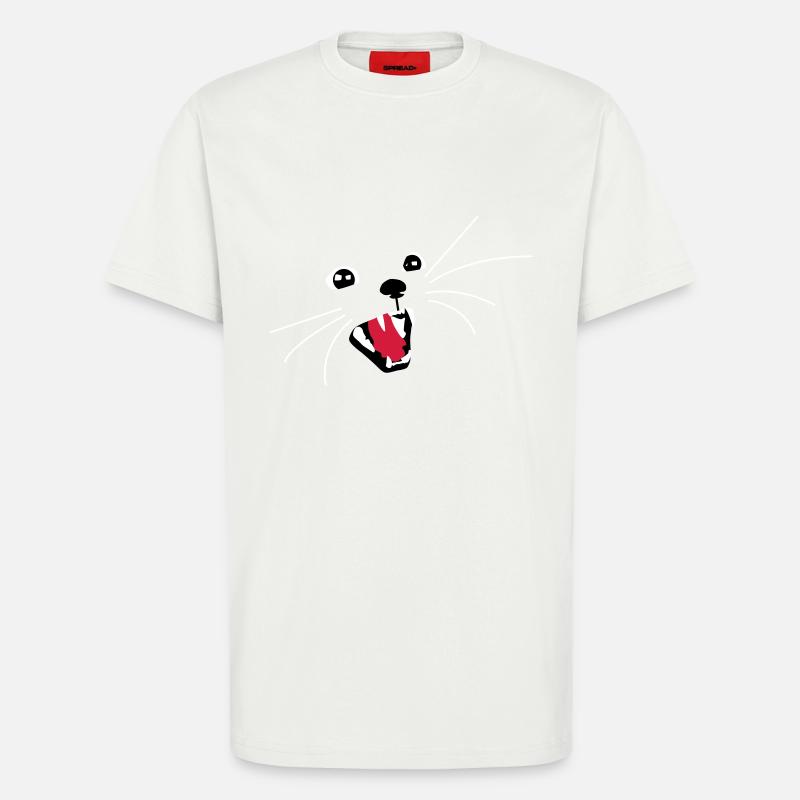 Böse Katze - T-Shirt - made by SPREAD - OFF WHITE
