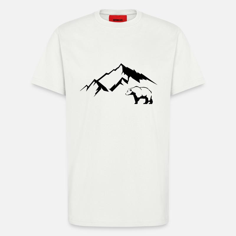 bär berge - T-Shirt - made by SPREAD - OFF WHITE