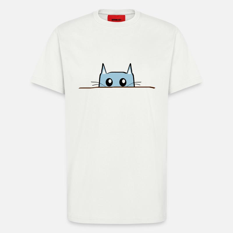 Table de BD chat - T-shirt bio décontracté fabriqué en UE - OFF WHITE