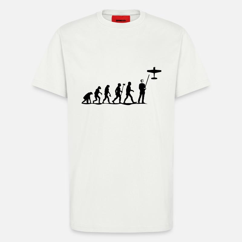 evolution rc pilot - T-Shirt - made by SPREAD - OFF WHITE