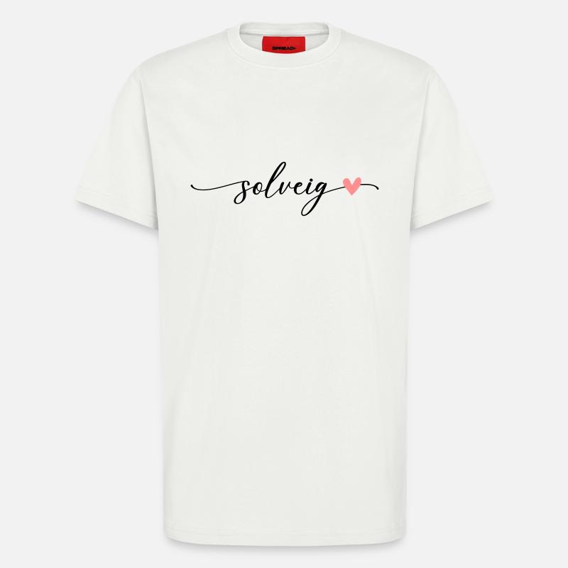 Solveig Name Calligraphy Font - T-Shirt - made by SPREAD - OFF WHITE