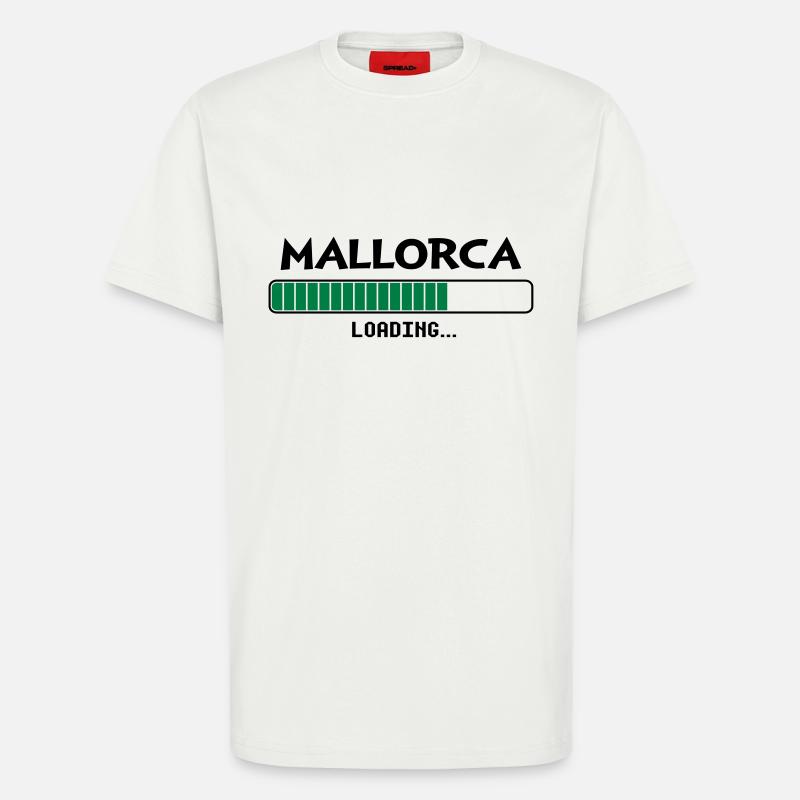 Mallorca loading loading bar - T-Shirt - made by SPREAD - OFF WHITE