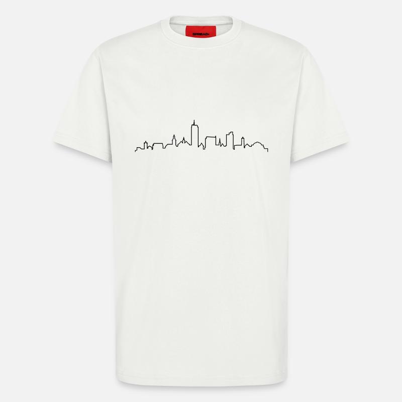 Skyline Jena Silhouette - T-Shirt - made by SPREAD - OFF WHITE