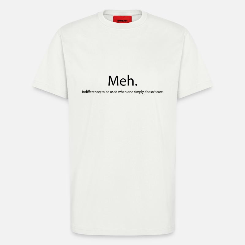 meh - T-shirt bio décontracté fabriqué en UE - OFF WHITE