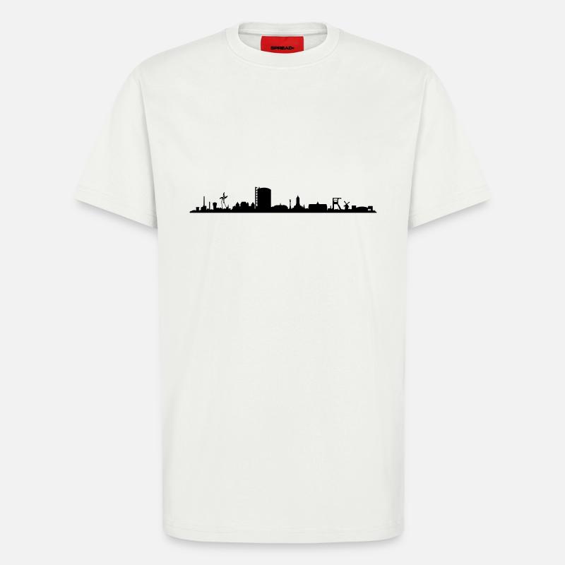 Skyline - Oberhausen - T-Shirt - made by SPREAD - OFF WHITE
