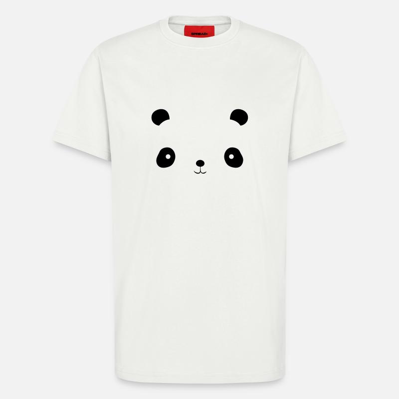 pandaface - T-Shirt - made by SPREAD - OFF WHITE