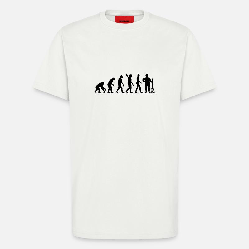 Evolution Bauer - T-Shirt - made by SPREAD - OFF WHITE