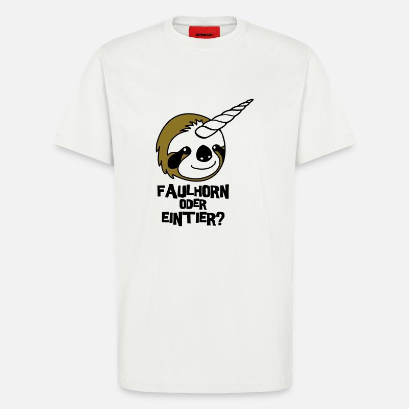 Faulhorn oder Eintier - T-Shirt - made by SPREAD - OFF WHITE