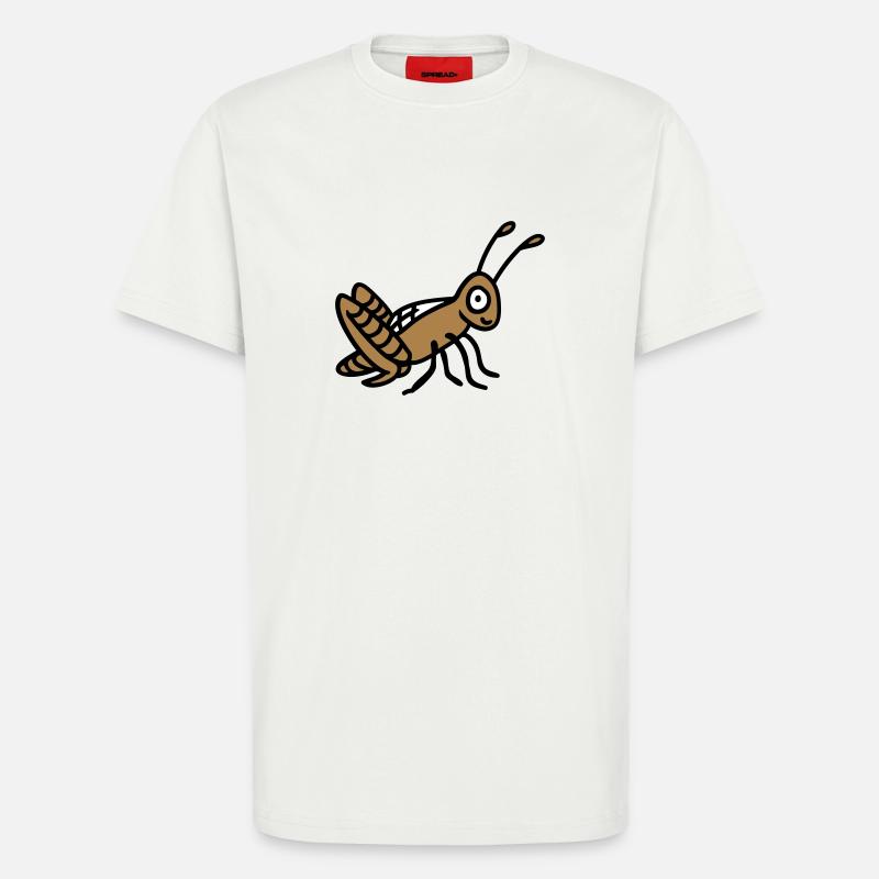 Grasshopper 3 - T-shirt bio décontracté fabriqué en UE - OFF WHITE