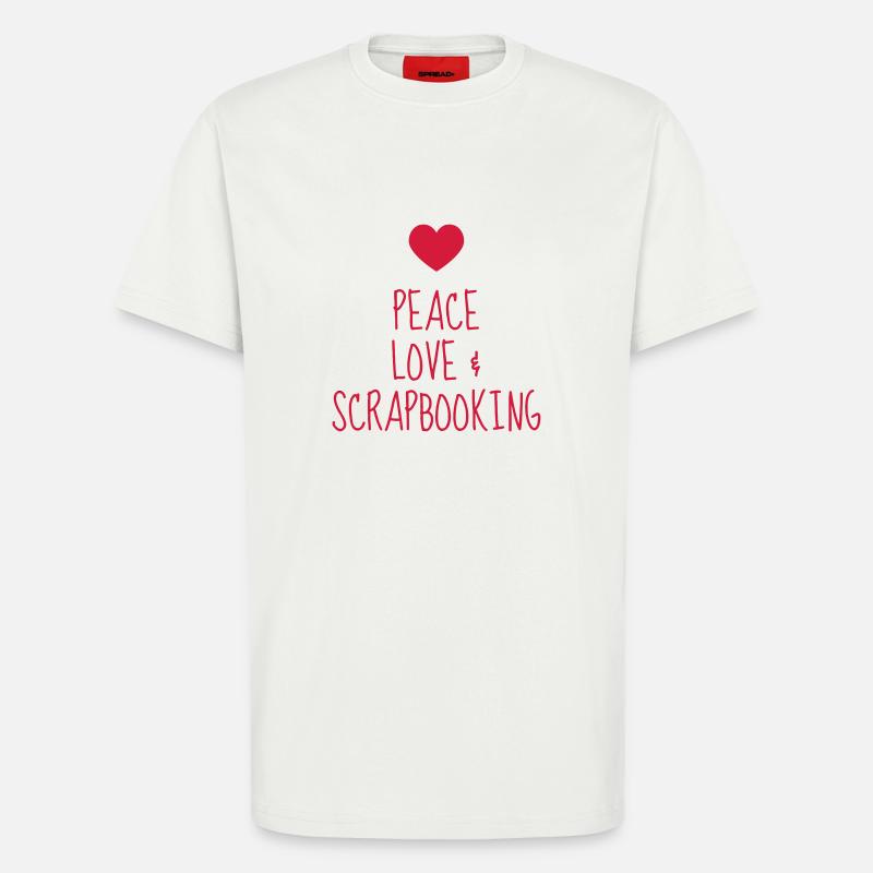 Scrapbooking / Scraper / Scrapeuse / Scrapeur - T-shirt bio décontracté fabriqué en UE - OFF WHITE