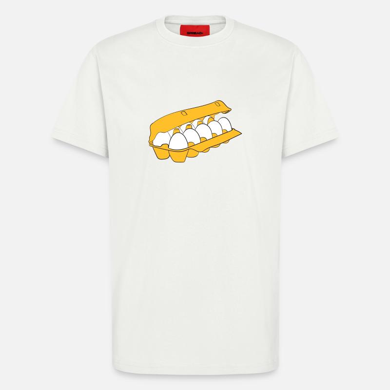 Eierkarton - T-Shirt - made by SPREAD - OFF WHITE