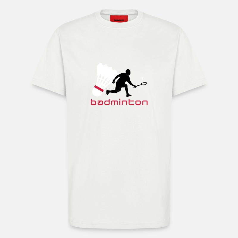 badminton_022011_y_3c - T-Shirt - made by SPREAD - OFF WHITE