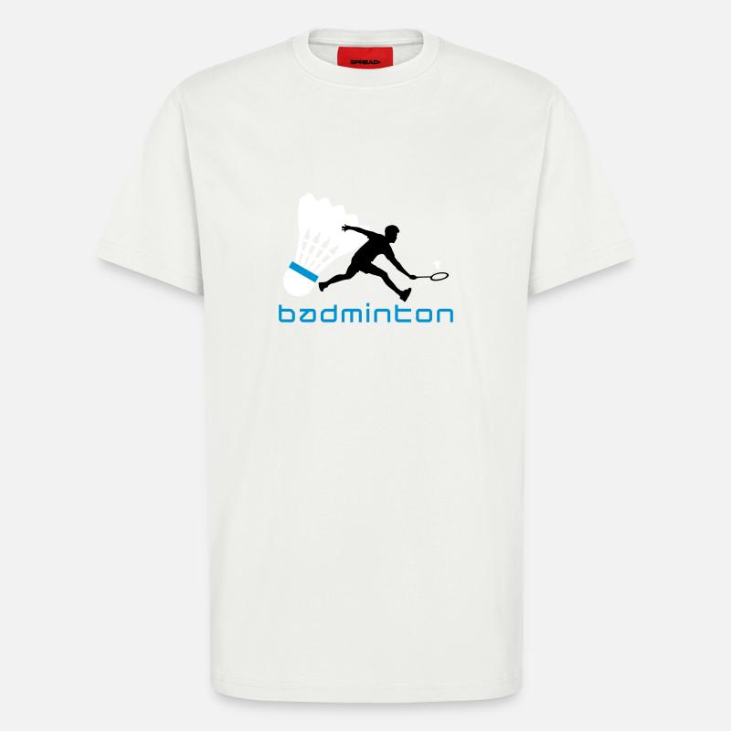 badminton_022011_t_3c - T-shirt bio décontracté fabriqué en UE - OFF WHITE