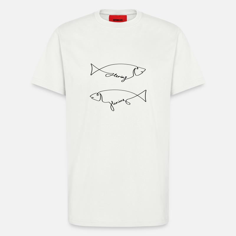 Hering und Hining - T-Shirt - made by SPREAD - OFF WHITE