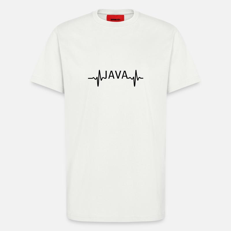 Herzschlag JAVA - T-Shirt - made by SPREAD - OFF WHITE