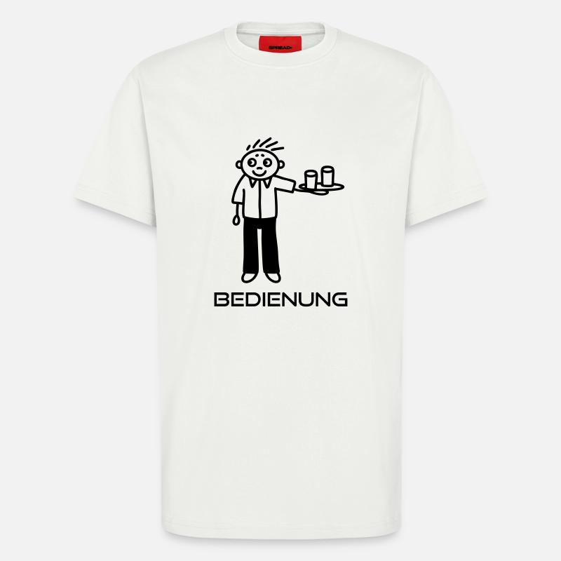 Bedienung - Kellner - T-Shirt - made by SPREAD - OFF WHITE