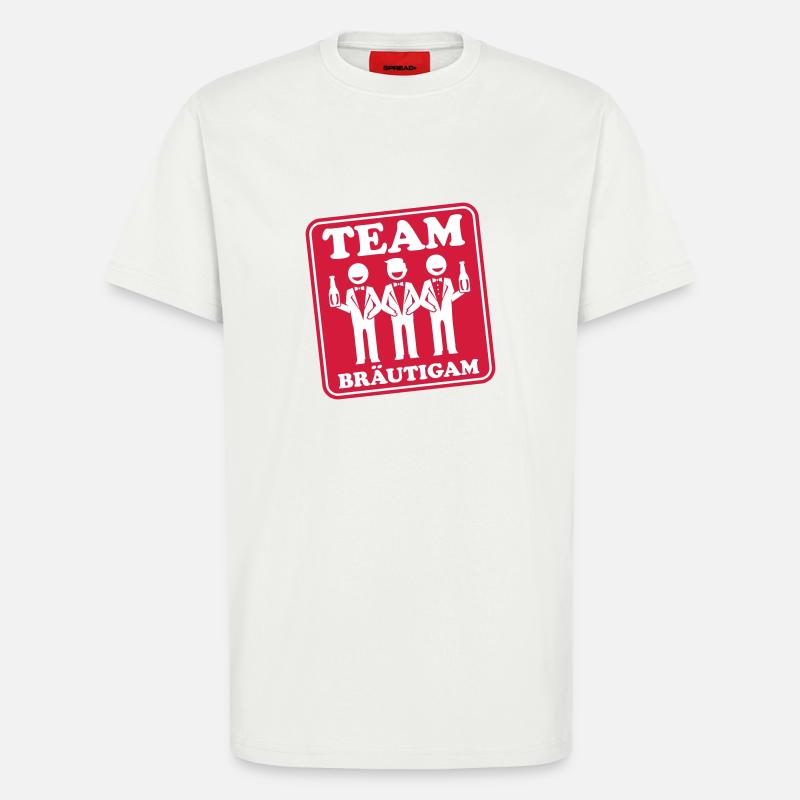 Hochzeit Bräutigam Party - T-Shirt - made by SPREAD - OFF WHITE