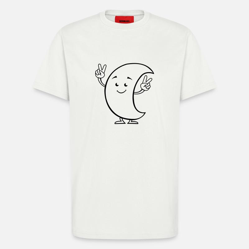 Moon Comic 01 - T-Shirt - made by SPREAD - OFF WHITE