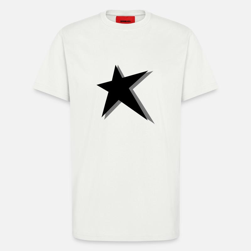 Stern - T-Shirt - made by SPREAD - OFF WHITE